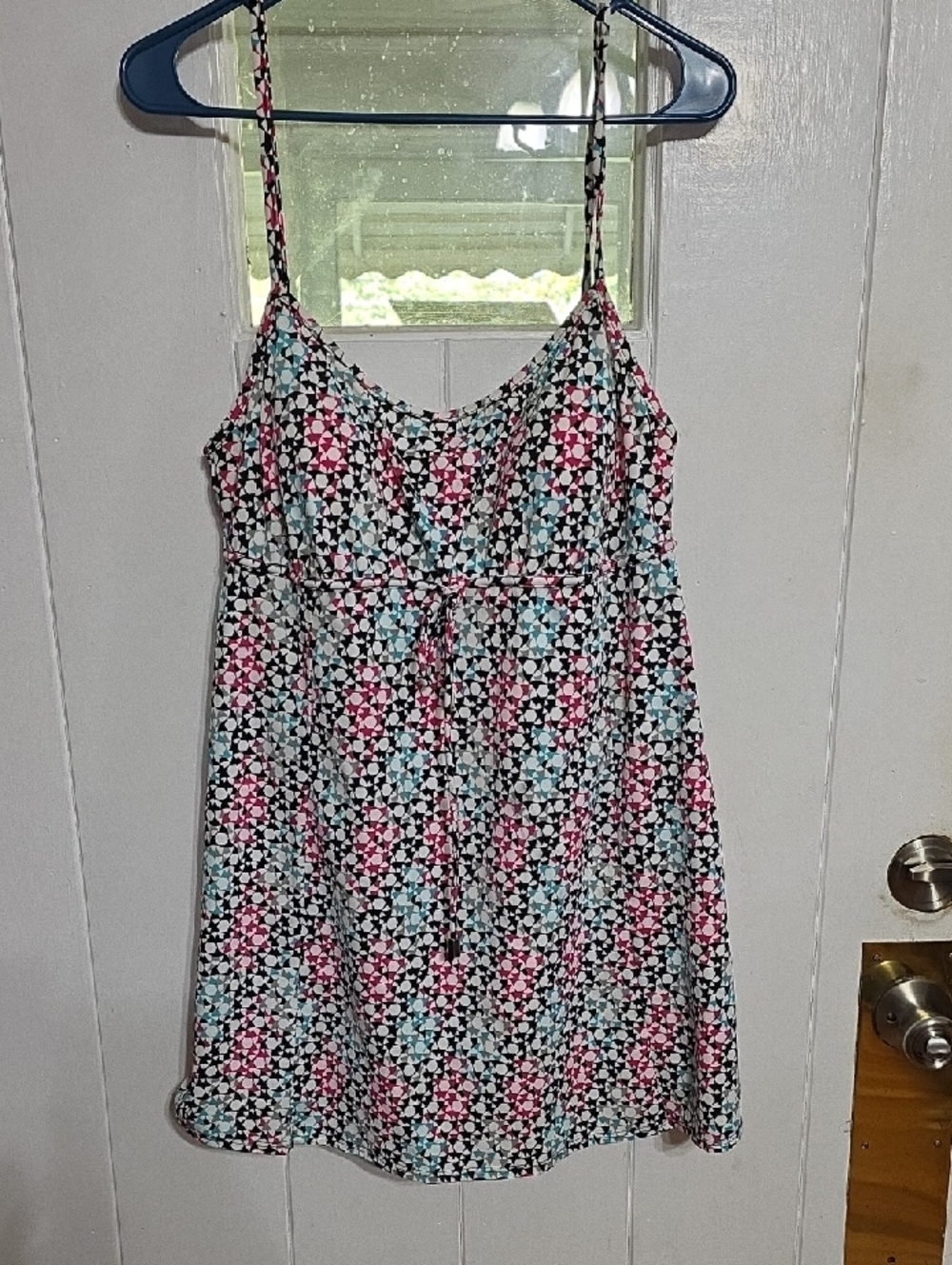 Women's Swimdress Adjustable Straps Built In Bra Unbranded Beach Vacation Sz 18